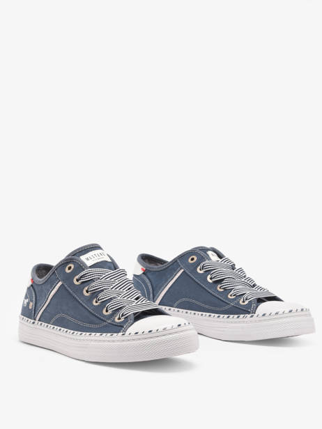 Sneakers Mustang Blauw women 1376303 ander zicht 3